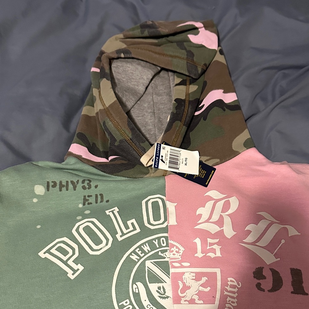 Polo by Ralph Lauren Camouflage and Pink Hoodie